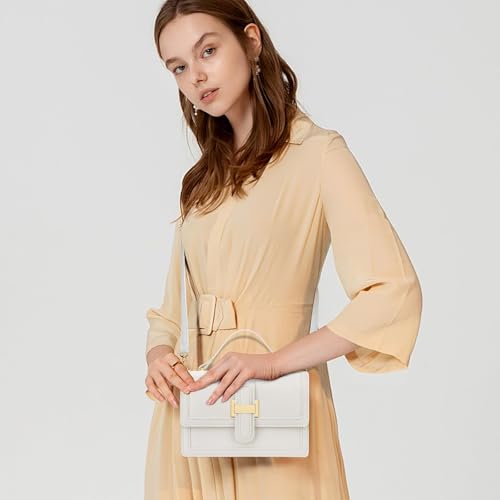 kkxiu crossbody bags for women - top handle purses for lady leather handbags shoulder clutch with adjustable shoulder strap