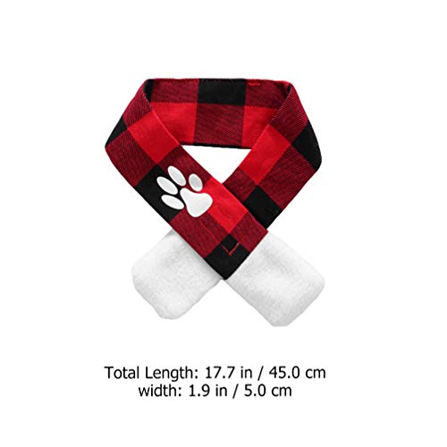 POPETPOP Natal Pet ChapÃ©u Cachecol Conjunto Floco de Neve Xadrez DecoraÃ§Ã£o Pet Santa Natal ChapÃ©