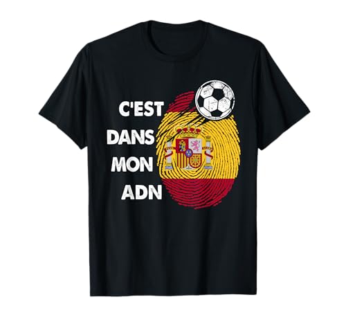Drapeau Espagne Cadeau Foot Espagne C'est dans Mon ADN T-Shirt