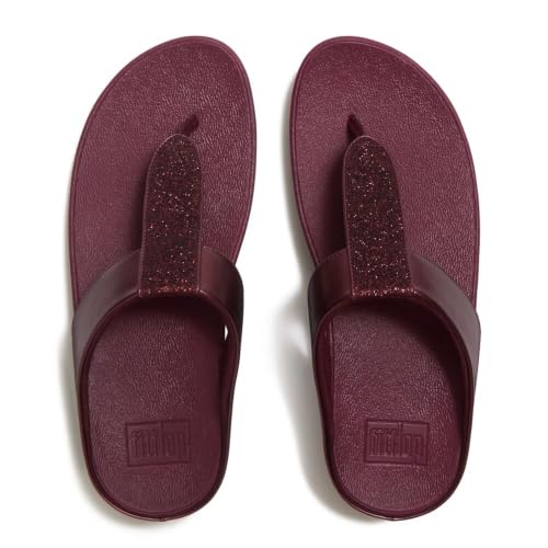 Image of FitFlop Women's FINO Glitterdust Metallic Toe Post Flip Flop Sandal