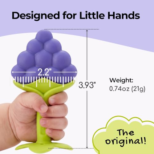 Image of Innobaby Original EZ Grip Fruit Teether 3 Pack Bundle - Grape /Citrus /Berry