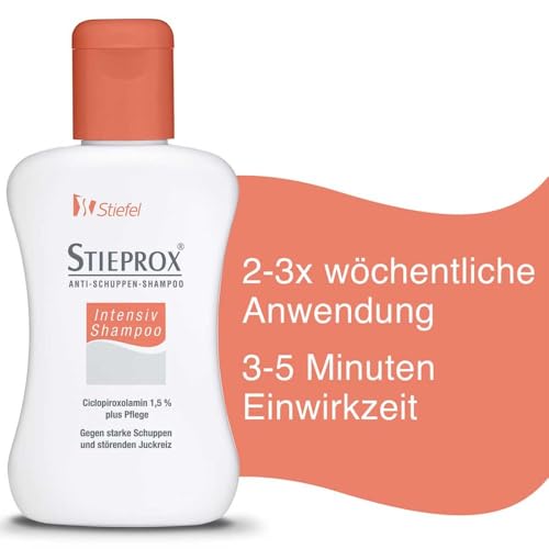 Stieprox Intensiv Shampoo, Ciclopiroxolamin 1,5 % plus Pflege, 100 ml, gegen starke Schuppen und störenden Juckreiz