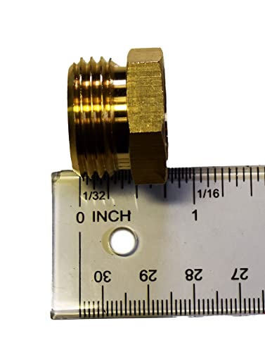 Anderson Metals 57480-1208 Brass Garden Hose Fitting, Connector, 3/4" Male Hose ID x 1/2" Female Pipe - Image 3