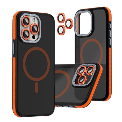 Coque pour iPhone 13 Pro avec cadre d'objectif et boutons en métal