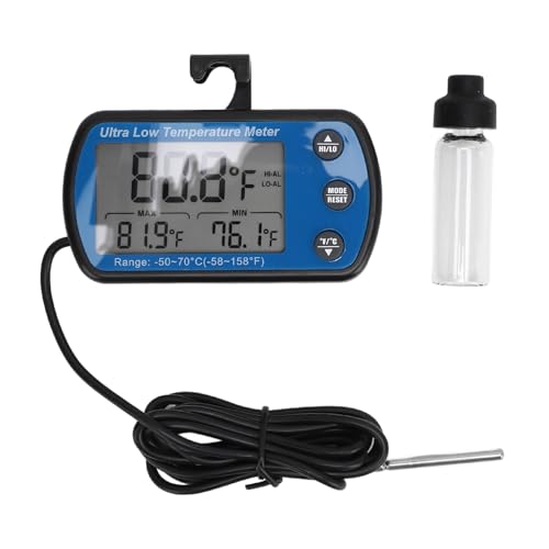 Termómetro de refrigerador, medidor de Temperatura de la Temperatura del Nevera de la habitación del congelador de la Sala de Agua a Prueba de Agua con Pantalla LCD Grande y