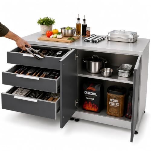 Blue Sky Outdoor Living, OKCDR3-D2-36T, 2-Piece Modular Outdoor Kitchen...