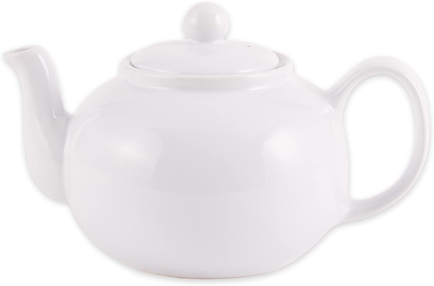 RSVP Large 6Cup Stoneware Teapot, White Woodhead 1447B143IN Super