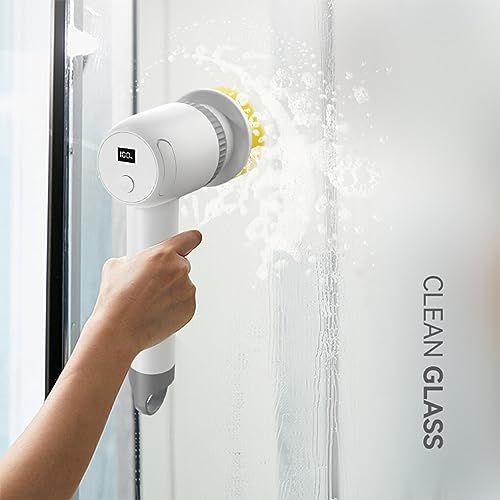 rongweiwang Durable Spin Scrubber For Deep Cleaning - Lightweight ABS Household Electric Cleaning Brush Cleaning Products For Home - Image 8