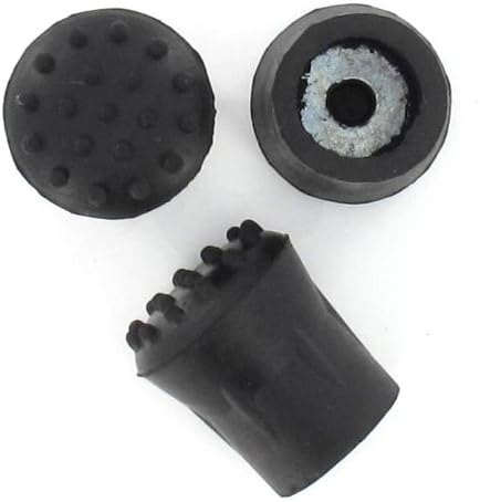 TOOLMAN TM024 3/4" Rubber Walking Stick Ferrule - 4 Pack