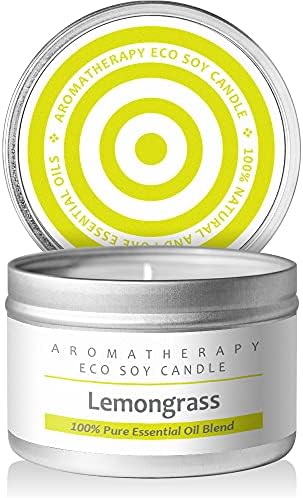 I & Candle, Aromatherapy Soy Wax Scented Candles (Lemongrass)