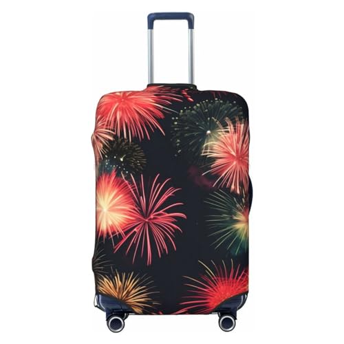 Beautiful Fireworks Luggage Covers For Suitcase Approved,Suitcase Cover Protector Fit 18-32 InchLuggage, Small