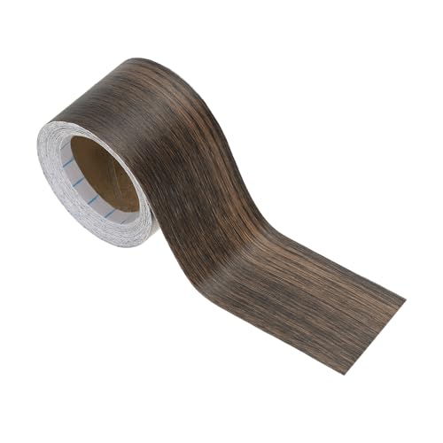 Image of PATIKIL Wood Grain Repair Tape 2in x33ft, Self Adhesive Realistic Textured Repair Tape Patch for Floor Door Table Cabinets Desk, Walnut