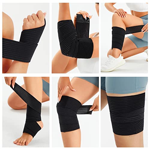 Racelo 2 Pack Sports Knee Brace Wraps For Knee Pain Compression Sleeves Support Bandage For Men And Women #TOP1