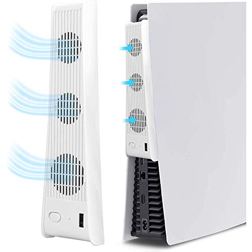 Ventilateur PS5 avec 3 ventilateurs externes USB pour console édition numérique - 4