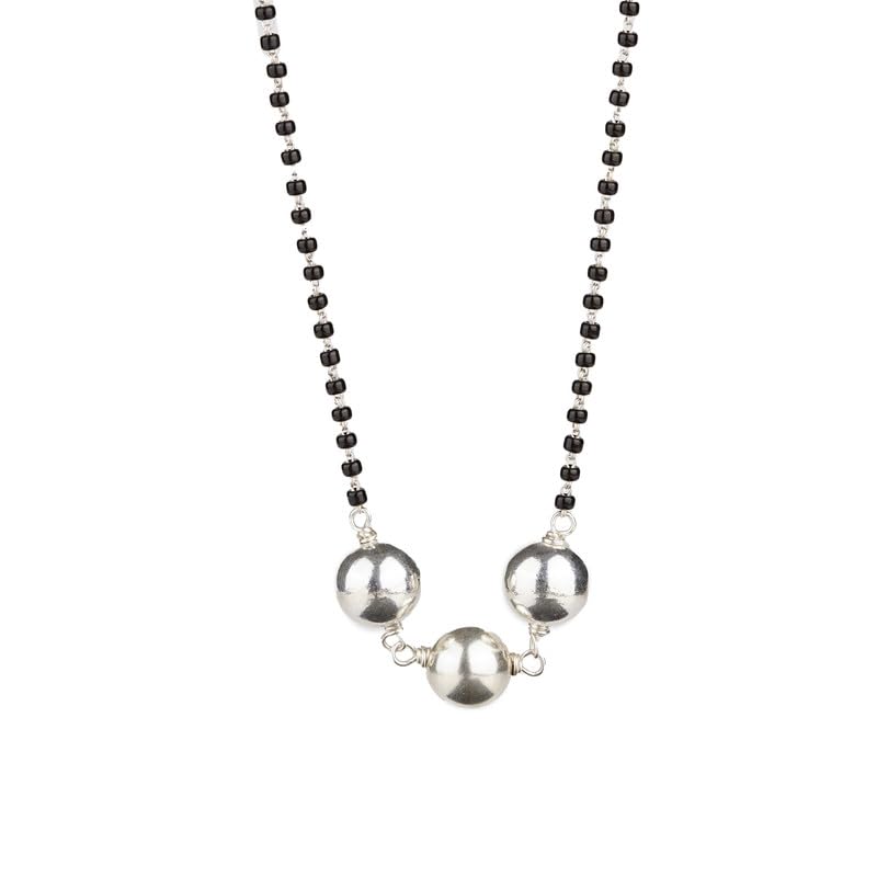House Of Aadyaa Handmade Classic Sarmanee Mangalsutra for Women | Made in 92.5 Silver (B0CZTSDGK5) Amazon Price History, Amazon Price Tracker