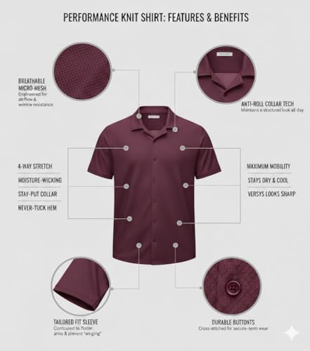 Image of FASHA Men's Half Sleeve Shirt for Men - Casual Summer Shirt, Regular Fit Collared Button Down, Stylish Lightweight Short Sleeve Shirt for Men, Formal & Casual Wear-Pack of 1