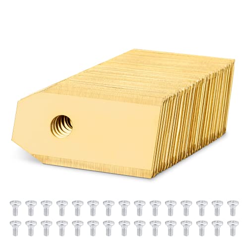 Jooheli Cuchillas Cortacesped, 30 Piezas Automower en Titanio Cuchillas, 0.75mm Reemplazo de Cuchilla con 30 Tornillo, Cuchilla Robot Cortacesped para Gardena y Husqvarna 105/310/315/320/420/430x/r40i