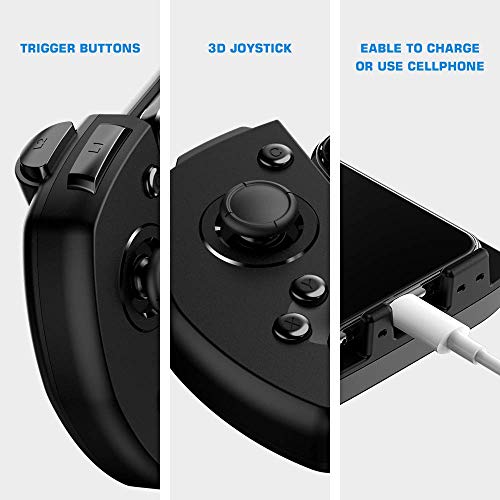 GameSir Mobile Game Controller G6, Mobile Gaming Touchroller, Wireless Mobile Gamepad Compatible with iPhone PUBG/Fortnite/Rules of Survival/COD Call of Duty