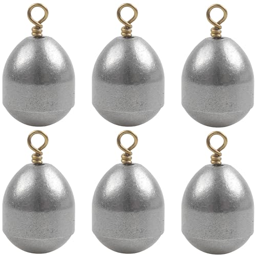 Fishing Weights Sinkers, 15/25pcs Bass Casting Sinkers Steel Drop Shot Weights with Ring for Saltwater Freshwater 1/8oz-1oz