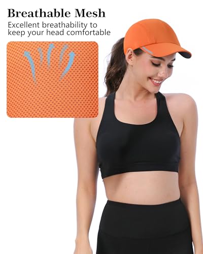 Image of GADIEMKENSD Running Hat Performance Mesh Hat, Excellent Ventilation, Lightweight, Reflective Design, Anti-Glare