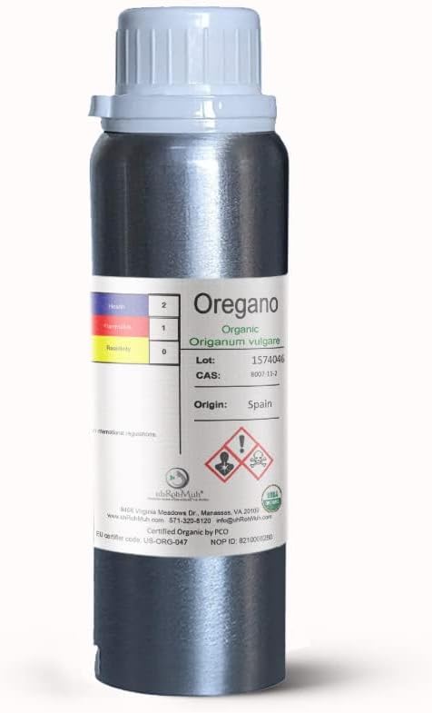 Miniatura 1 de Aceite esencial de orégano orgánico  100% puro destilado al vapor  Origanum vulgare de España  Aceite de aromaterapia natural para difusor, piel