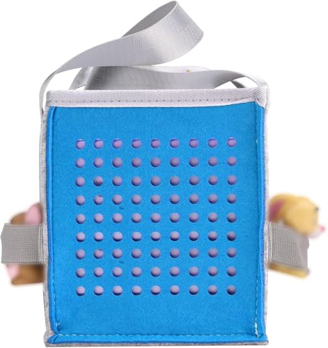 Image of Travel Carrying Bag for Toniebox Starter Set, Blue | Felt Organizer, With Handle, For Toniebox Audio Player, For Tonies Figurines