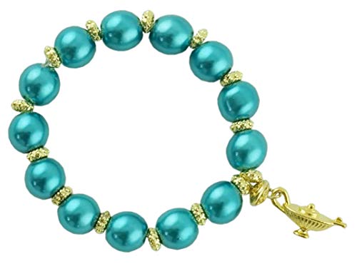 Little Pretends Jasmine Aladdin Costume Accessory Set - Bracelet Jewelry for Kids Girls Children Blue