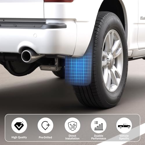 Image of Mud Flaps Splash Guards fits 2016-2021 Toyota Tacoma, Mud Guards kit Accessories Vehicle Sediment Protection No Drilling Tire Protector Mud Splash All Weather, 2017 2018 2019 2020