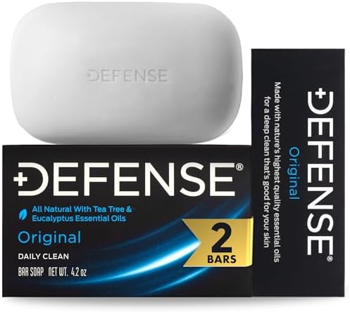 Defense Soap 2pk All Natural Tea Tree Bar Soap for Men
