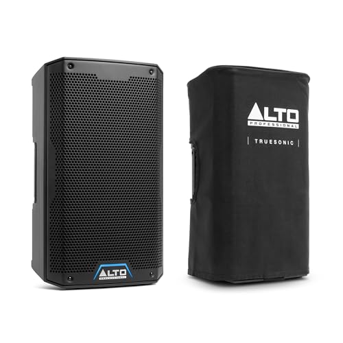 ALTO TS408-2000W 8" Active PA Speaker with 3 Channel Mixer, Bluetooth Streaming and Durable Slip-on Cover for TS408 Active Powered PA Speaker