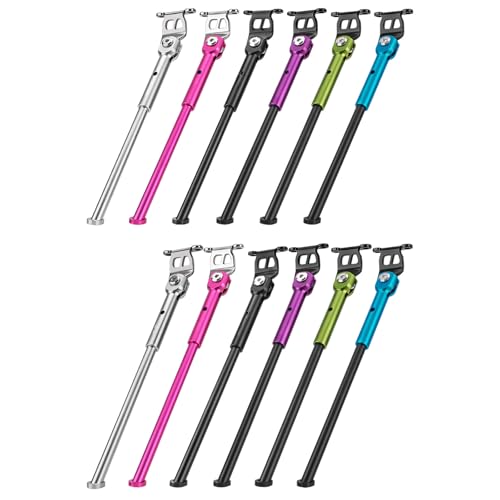 Soporte lateral ajustable con base antideslizante y estructura triple plegable de aluminio 5
