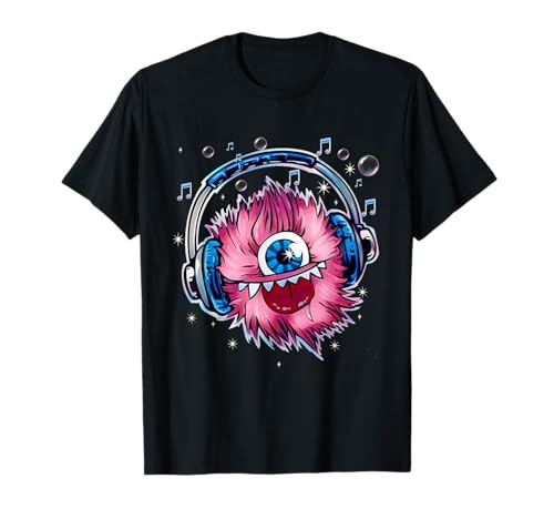 MONSTER HEADPHONES camiseta de jugador divertido lindo Camiseta