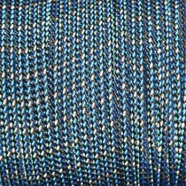 Nautos LRSECBB – POLYLOCK – DOUBLEBRAID Polyester/Polyester – 4MM - Sell by 10 Yards (Blue/Black)