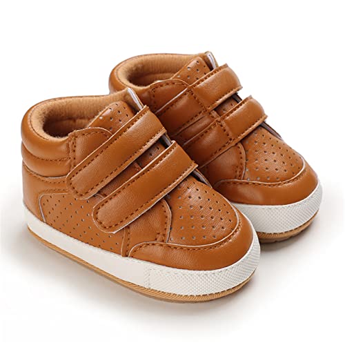 Image of E-FAK Baby Shoes Boys Girls Infant Sneakers Non-Slip Rubber Sole Toddler Crib First Walker Shoes