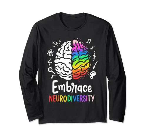 ADHD Autism Spectrum Embrace Neurodiversity Manga Larga