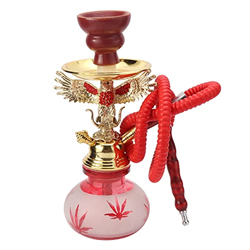 GPWDSN Raucher-Kit Komplettes Shisha-Set Shisha-Set Glasvase Shisha-Set mit allem Raucher-Set,leicht tragbar zerlegbar…