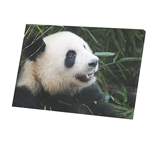 Toile imprimée bébé panda pour décoration chambre bébé 45x30