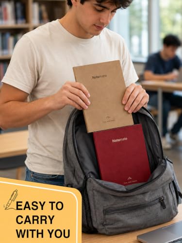 Image of DOODLE Notemate A4 Notebook Pack of 6 | 160 Pages Each | Smooth Paper | Minimal Design Notebooks for School, College, Office, Notes, Lists, Study & Everyday Writing