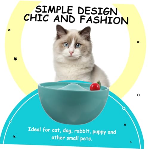 Fuente de agua para gatos cerámica automática USB verde miniatura 7