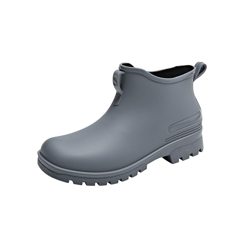 Womens Short Rain Boots Non-slip Wear-Resistant Short Boots Outdoor Work Garden Boots Fashionable Waterproof Ankle Rain Boots
