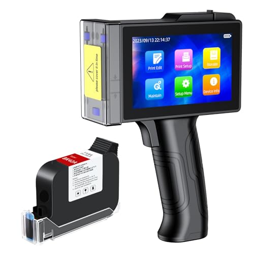 【 Touchscreen capacitivo da 5 pollici e design ergonomico 】La stampante portatile WELCZEK TIJ800 è dotata di un touchscreen capacitivo da 5 pollici, facile e intuitivo da utilizzare e con una visualizzazione chiara delle immagini. La stampante a getto d'inchiostro portatile WELCZEK è inoltre dotata di funzioni di riconoscimento del rilevamento della cartuccia di inchiostro e di pulizia degli ugelli, nonché di un design con copertura protettiva per una facile cura e manutenzione.