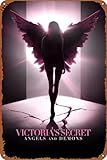 Victoria's Secret: Angels and Demons Unique Metal Vintage Wall Decor Poster - Creative Tin Sign for Home, Garden, Bar, Restaurant, Coffee Shop, Office, Store, Club - 8x12 inch, Perfect Coffee