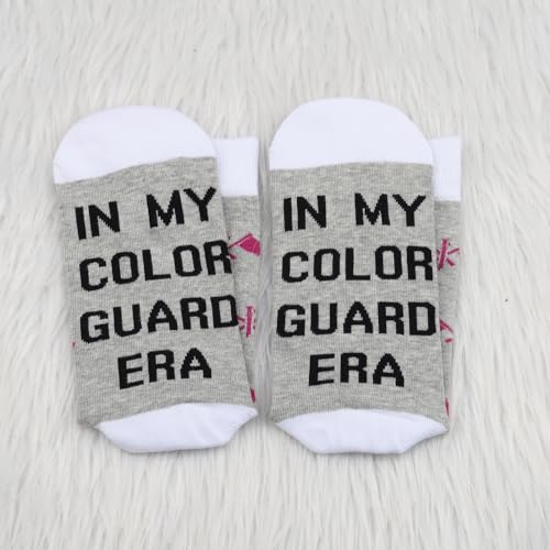 PXTIDY 2 Pairs Color Guard Socks - Themed Gift for Flag Girl & Senior Color Guard3