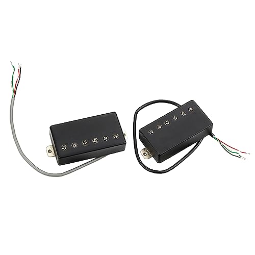 Micro guitare électrique Humbucker gravé au motif floral élégant pour une finition soignée
