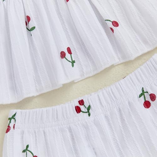 Image of Thorn Tree Toddler Girl Clothes Plaid Printed Sleeveless Pleated Camisole Linen Pants Set Baby Summer Outfits