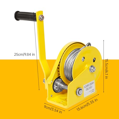 Herramienta de elevación de aire acondicionado con cabrestante manual de acero 6