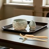 Matcha zestaw 8 sztuk, zestaw do herbaty matcha, zestaw matcha z tradycyjnym pościgiem do autentycznej ceremonii parzenia herbaty, zielony