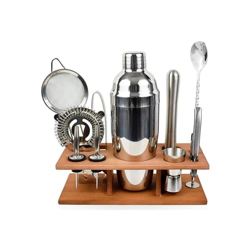 Juego de coctelera acero inoxidable 11 piezas 350 ml