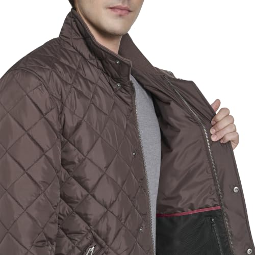 Image of Cole Haan Men's Stand Collar Quilted Jacket Coat
