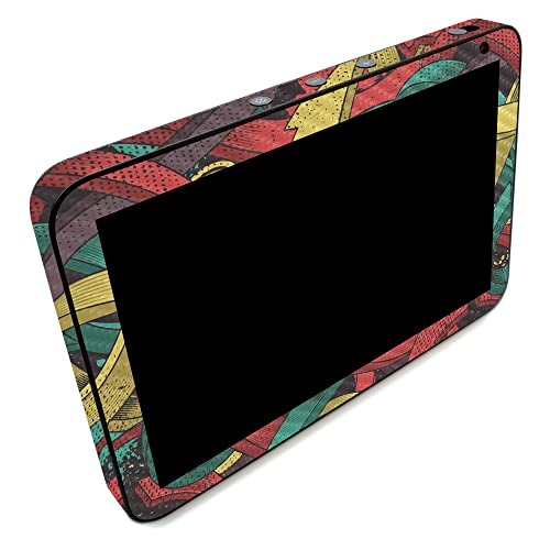 Image of MightySkins Carbon Fiber Skin Compatible with Amazon Echo Show 8 (Gen 2) - Triadic Arrows | Protective, Durable Textured Carbon Fiber Finish | Easy to Apply | Made in The USA